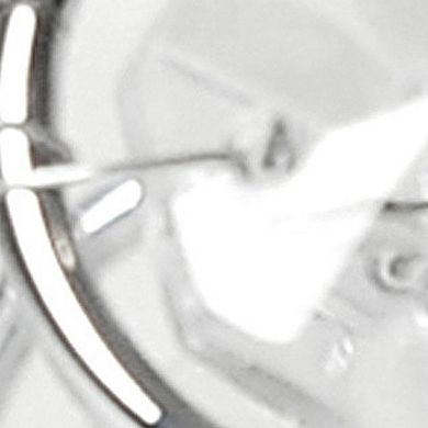 HomeRoots 3" Silver Geometric Faux Crystal Tabletop Votive Candle Holder