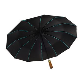 Automatic Umbrella Collapsible with Wooden Handle 1 pc