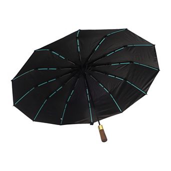 Automatic Umbrella Collapsible with Wooden Handle 1 pc