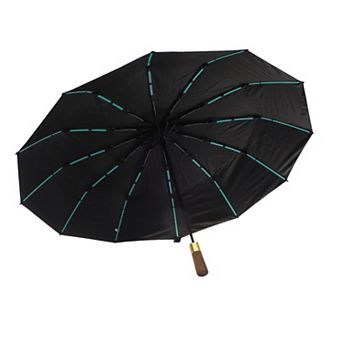 Automatic Umbrella Collapsible with Wooden Handle 1 pc