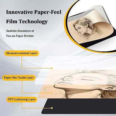 Graphics Drawing Tablet 10 x 6 Inch Large Active Area with 8192 Levels