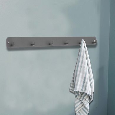 2 Pcs Coat Rack, Coat Hooks Wall Mount, Wall Hooks for Hanging, Hat Rack with 6 Coat Hooks