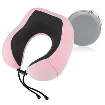 Neck Pillow for Airplane Travel Washable Memory Foam 1 Set