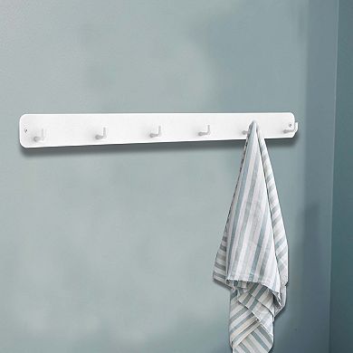 Coat Rack, Coat Hooks Wall Mount, Wall Hooks for Hanging, Hat Rack with 6 Coat Hooks