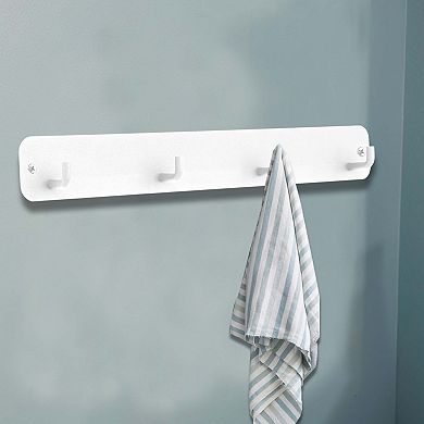 Coat Rack, Coat Hooks Wall Mount, Wall Hooks for Hanging, Hat Rack with 4 Coat Hooks