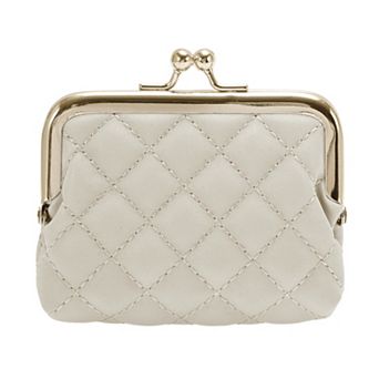 Stylish Argyle Pattern Clip Buckle Coin Purse Wallet 1 pc