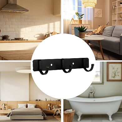 Coat Rack Wall Mount, Coat Hooks Wall Mount, Wall Hooks for Hanging, Hat Rack w 3 Hooks