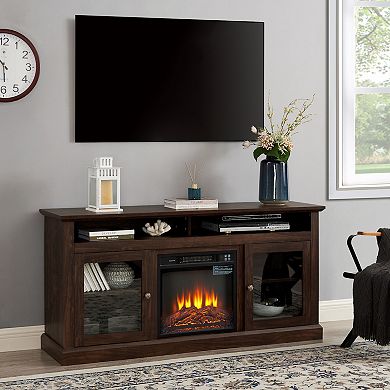 Contemporary Cabinet with 18" Fireplace