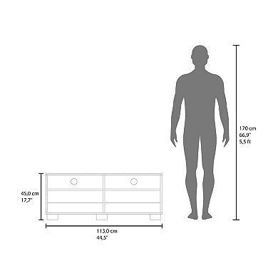 Wrens TV Stand, 2 Doors, 4 Shelves