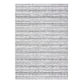 Boho Washable Rugs with Non-Slip Backing, Low Pile Geometric Carpet for Bedroom & Nursery
