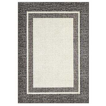 Modern Low-Pile Washable Rug - Non-Slip, Stain Resistant Thin Carpet for Indoor Floor