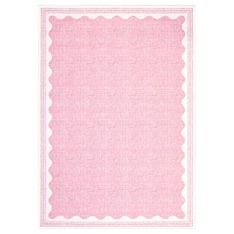 Modern Low Pile Washable Rug - Non-Slip, Stain Resistant, Soft Foldable Carpet for Living Room