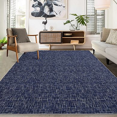 Machine Washable Area Rug for Living Room Modern Abstract Accent Carpet