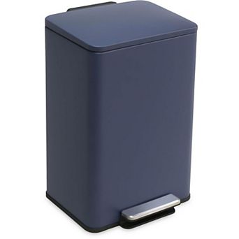 Soft-Close Step Trash Can with Filter Stainless Steel