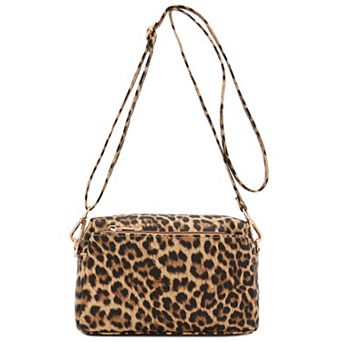 Triple Zip Small Crossbody Bag