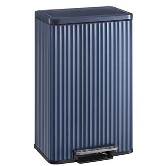 Soft-Close Step Trash Can with Inner Bucket and 15 Bags