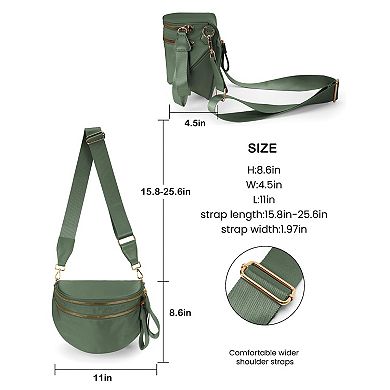 Nylon Crossbody Bag Trendy Shoulder Purse