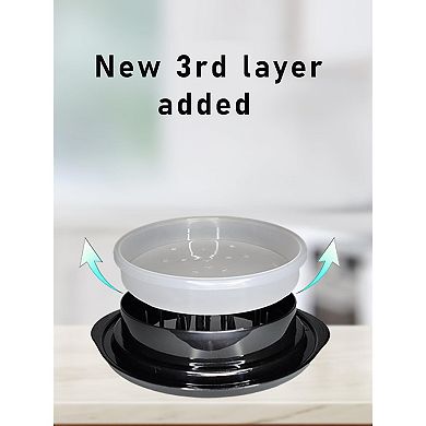 Ergonomic Manual Meat Shredder for Chicken, Pork & Beef with Non-Slip Handles & Removable Tray