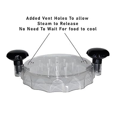 Ergonomic Manual Meat Shredder for Chicken, Pork & Beef with Non-Slip Handles & Removable Tray