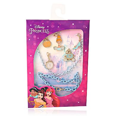 Disney Princess Necklace, Bracelet, and Charms Set - Cinderella Charms