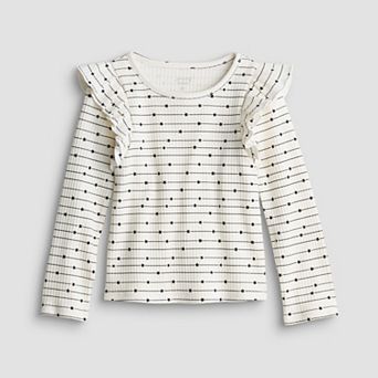 Girls 4-12 Jumping Beans® Physical Adaptive Long Sleeve Rib T-Shirt