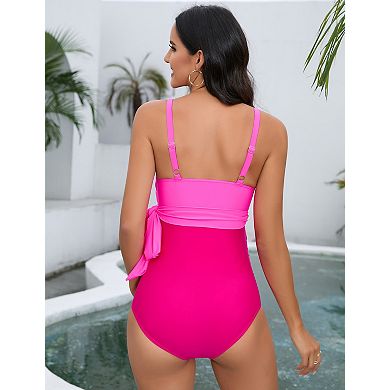 Women's One Piece Maternity Swimsuit Bathing Suit Cutout Swimwear