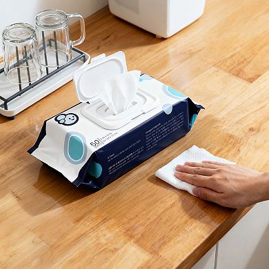 Heavy-Duty Multi-Surface Kitchen Wipes, Bleach-Free, Extra Strong, Super Moist, Tough on Messes