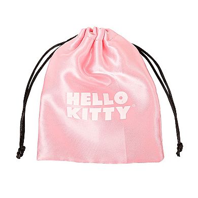 Hello Kitty Initial Crystal Charm Bracelet, Gold‑Tone, Adjustable