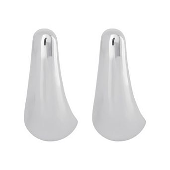 JS Jessica Simpson Sculptural Silver-Tone Drop Earrings for Modern Elegance