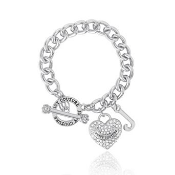 Juicy Couture Heart Toggle Charm Bracelet
