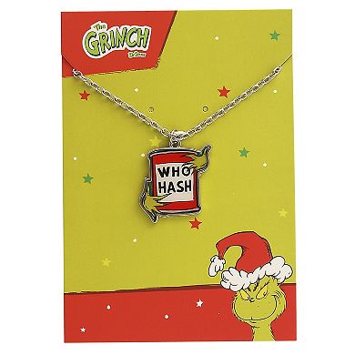 Dr Seuss The Grinch Who Hash Pendant Necklace