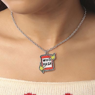 Dr Seuss The Grinch Who Hash Pendant Necklace