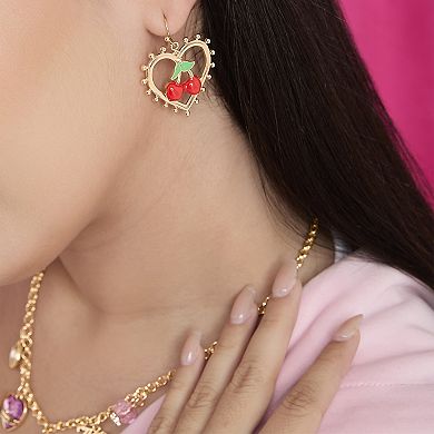 Juicy Couture Cherry Heart Drop Earrings