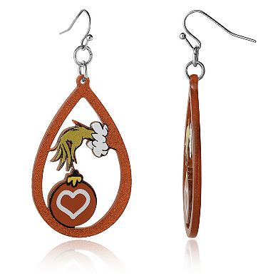 The Grinch Teardrop Dangle Earrings, Officially Licensed Dr. Seuss