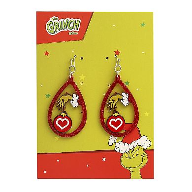The Grinch Teardrop Dangle Earrings, Officially Licensed Dr. Seuss