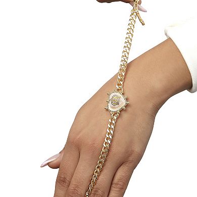Juicy Couture Bracelet 7.5", Crown Heart Chain Bracelet