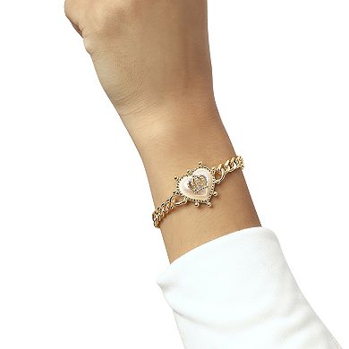 Juicy Couture Bracelet 7.5", Crown Heart Chain Bracelet