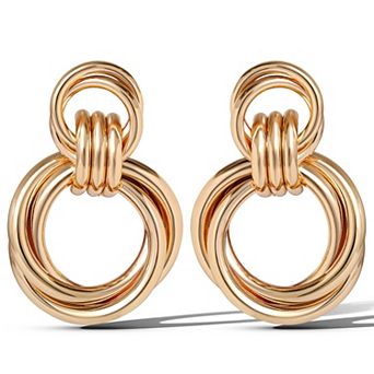 JS Jessica Simpson Round Link Drop Earrings