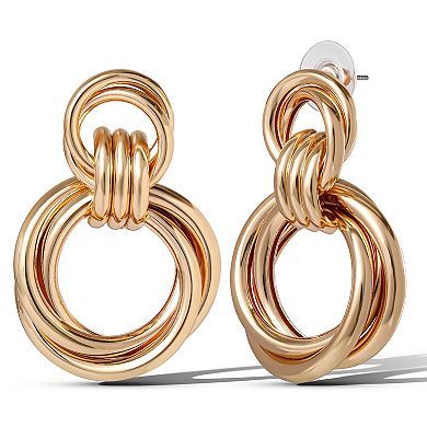 JS Jessica Simpson Round Link Drop Earrings