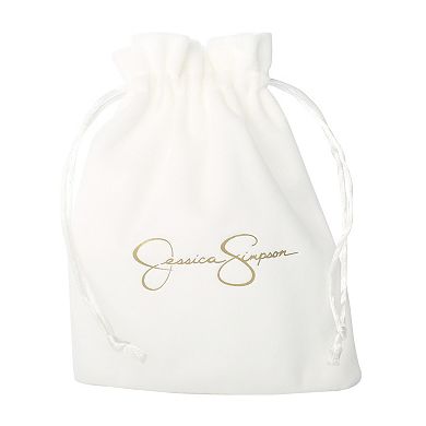 JS Jessica Simpson Round Link Drop Earrings