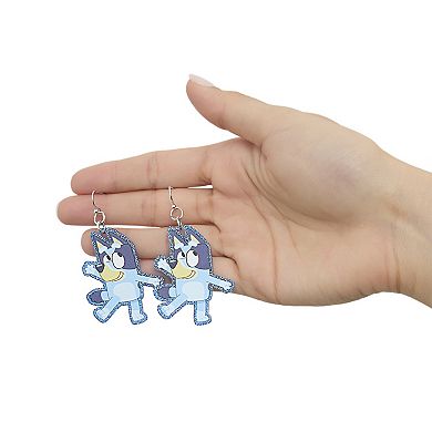 Bluey Drop Earrings with Character Silhouettes - Lightweight and Fun Jewelry