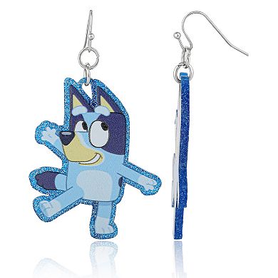 Bluey Drop Earrings with Character Silhouettes - Lightweight and Fun Jewelry