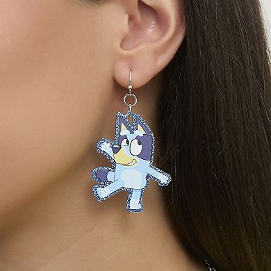 Bluey Drop Earrings with Character Silhouettes - Lightweight and Fun Jewelry