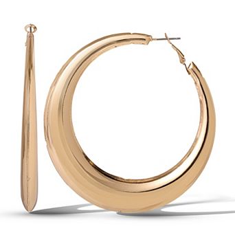 JS Jessica Simpson Bold Crescent Hoop Earrings