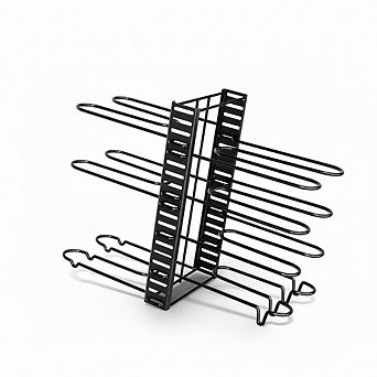 8 tier Adjustable Heavy-Duty Pots and Pans Organizer Rack for Under Cabinet Storage