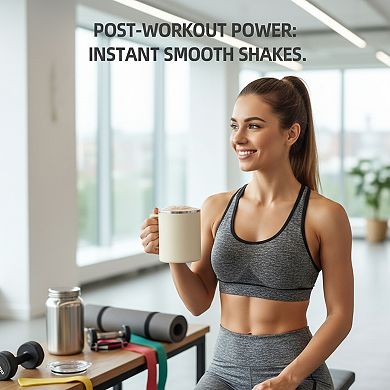 Electric Mixing Mug for Coffee Milk Cocoa and Beverages Automatic Stirring