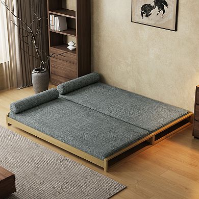 2 in 1 Versatile Sleeper Couch Bed for Living Room, Guest Room, or Office