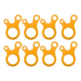 Rope Buckle Aluminum Alloy Adjuster 8 pc for Tent Outdoor Activity