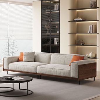 Modern Upholstered 4-Seater Sofa