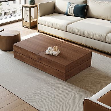 Mid-Century Modern Farmhouse 47.2-81.8" Expandable Coffee Table